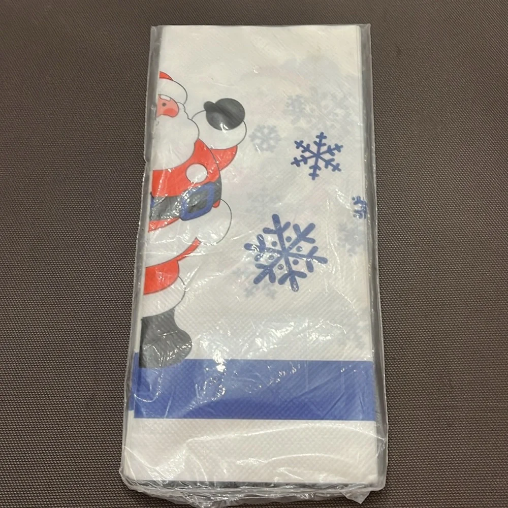 American Greetings Tablecover Santa Xmas Christmas Vintage Tablecloth Paper‎ USA